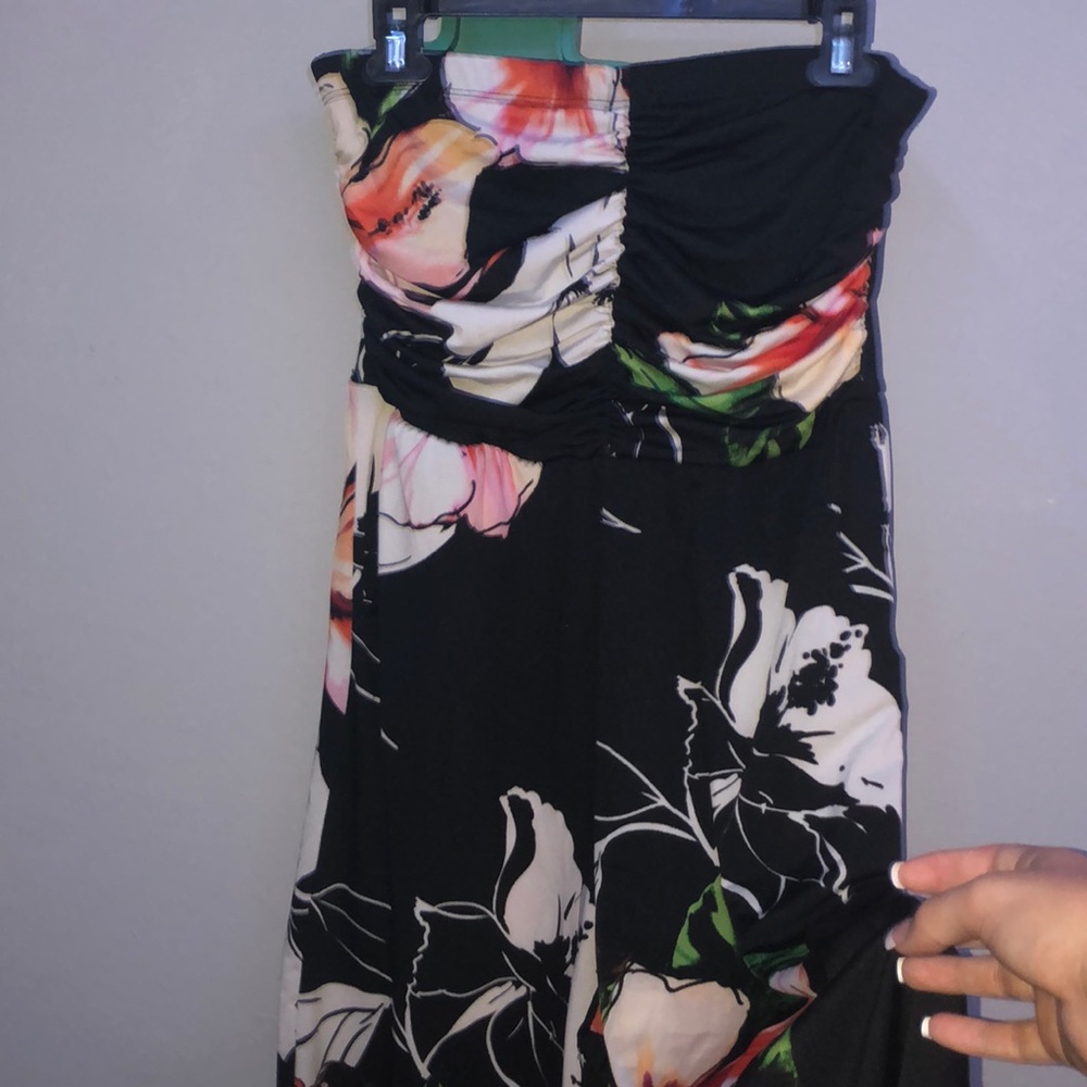 Strapless romper